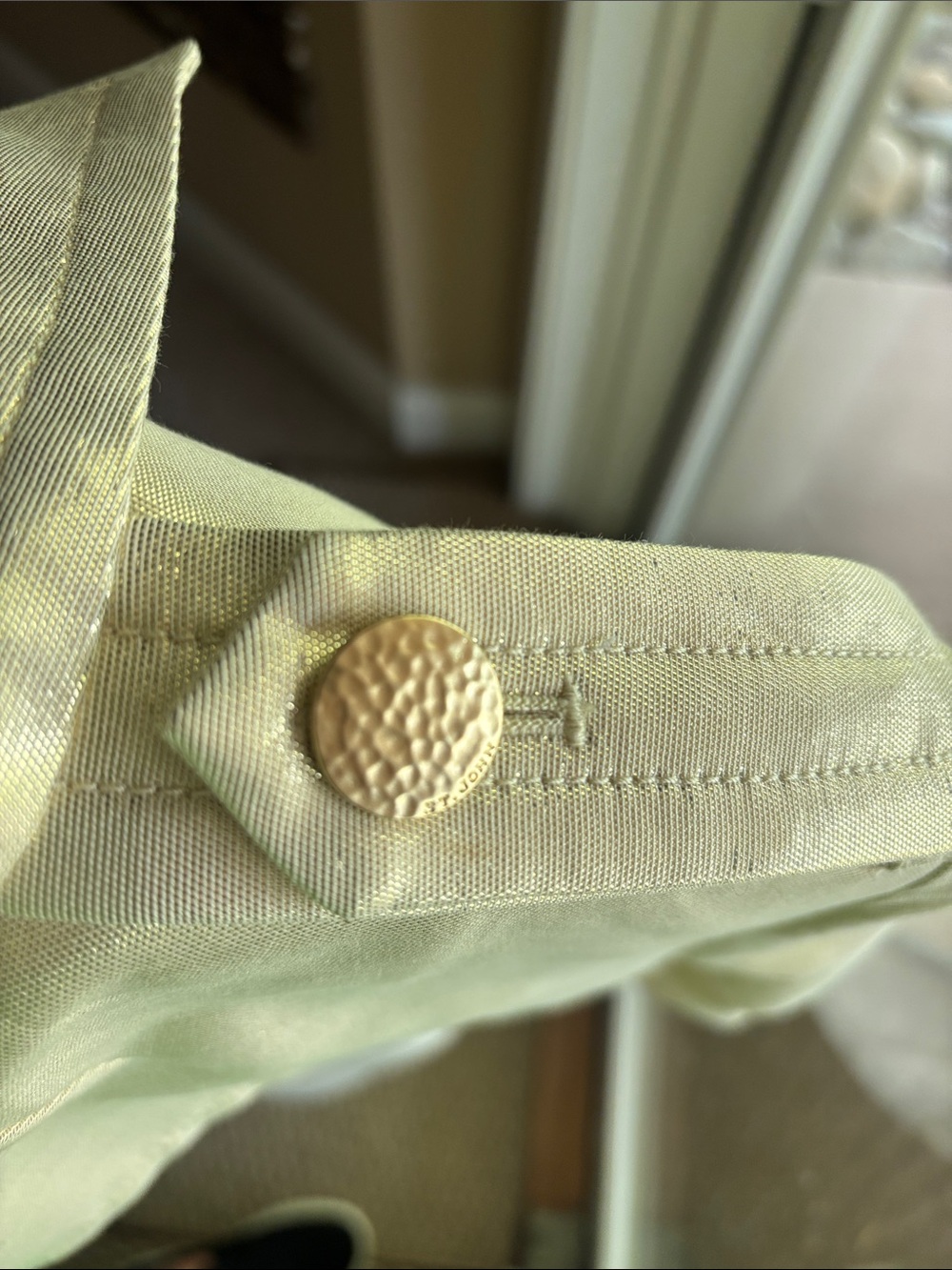 St. John Couture Gold Metallic Tailored Dressy Jacket/Coat - Picture 9 of 10